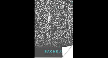 Poster Frankrijk - Plattegrond - Stadskaart - Kaart - Bagneux - 20x30 cm