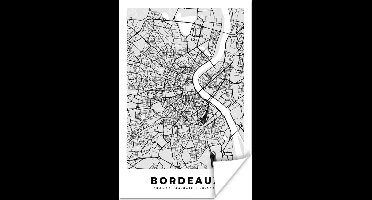 Poster Plattegrond - Bordeaux - Stadskaart - Kaart - Frankrijk - 20x30 cm