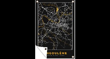 Tuindecoratie Frankrijk - Angoulême - Stadskaart - Kaart - Plattegrond - 40x60 cm - Tuinposter - Tuindoek