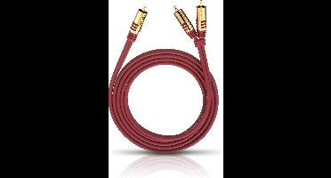 Oehlbach: NF Y-Sub 200 Subwooferkabel 2,0 meter - Rood