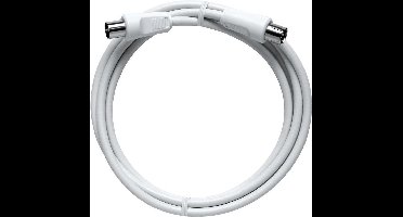 Axing BAK 200-80 coax-kabel 2 m IEC Wit