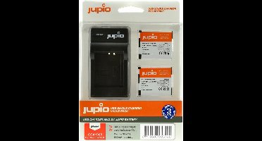 Jupio Kit: 2x Battery NB-11L + USB Single Charger