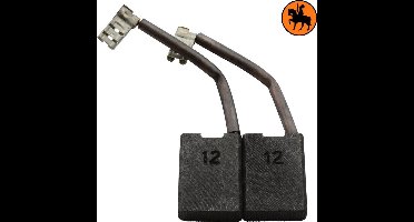 Koolborstelset voor Protool Slijper 634824 - 6,3x16x22mm - Vervangt 627024