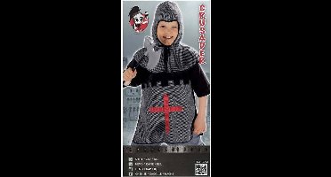 Ridder kostuum deluxe zwart (mt 128) - Carnaval