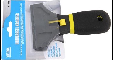 Universele Uitschuifbare Krabber - Afsteekmes - Glasschraper - Keramiekschraper - Verfkrabber - Steengrillschraper - Glasreiniger - Kookplaatschraper - Krabber - Kunststof - Zwart - 87mm