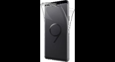 Hoesje geschikt voor Samsung Galaxy S9+ Plus - Siliconen TPU Case + Screenprotector Transparant Cover - (0.5mm)