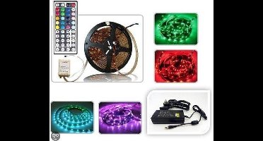 LED strip RGB 5-meter + controller + adapter