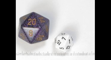 Chessex dobbelsteen, 34 mm 20-zijdig, Speckled Hurricane