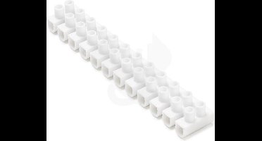 EDM Kroonstrip/Kroonstenen 2,5mm² - wit - 12 polen