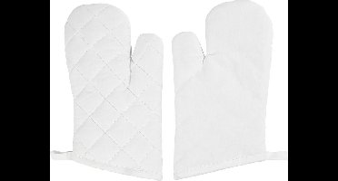 Ovenhandschoen, afm 18x28 cm, 145 gr, wit, 2 stuk/ 1 doos