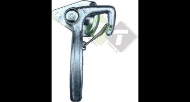 Klepsluiting links 1 met veer, plaat : 65mm x 80mm (H x B)