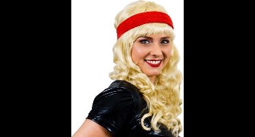 Witbaard Zweetband 5 Cm Katoen Rood One-size