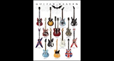 Pyramid Poster - Guitar Heaven - 50 X 40 Cm - Multicolor