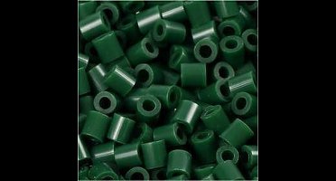 Foto kralen, afm 5x5 mm, gatgrootte 2,5 mm , donkelgroen (9), 6000 stuk