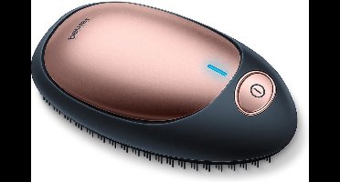 Beurer HT 10 Ionen Antiklit haarborstel - Detangler - Ionentechnologie - Incl. batterijen - 3 Jaar garantie - Zwart/brons