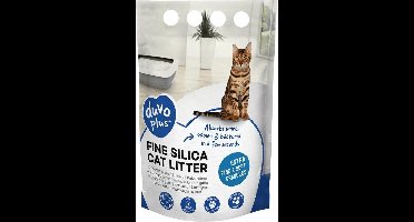 Duvo+ Premium fijne silica kattenbakvulling Wit 0,5-1,5mm - 5L - 2kg
