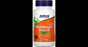 Now Foods  - Sambucus Zinc-C, - 60 Lozenges