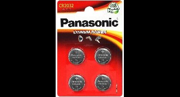 Panasonic CR-2032EL/4B - Lithium Batterijen - 4 stuks - 3V Stabiele Spanning