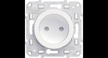 Schneider Electric Odace wandcontactdoos inbouw enkel wit
