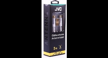 JVC antennekabel COAXIAL CABLE  WHITE MALE/MALE ADAPTOR FEMALE/FEMA