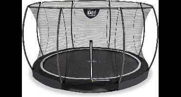 EXIT Black Edition Trampoline ø366cm - Inground - Ingraaftrampoline - Rond - Voor Kinderen - Zwart