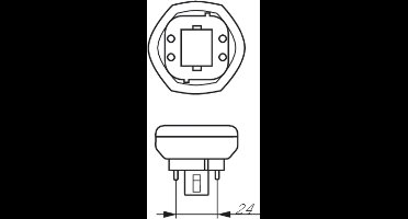 Philips Master PL-T - 26W/830 - warm wit - 4-pins
