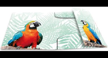 Elastomappen A4 PP Kliek tropische vogels