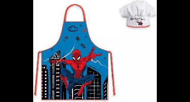 Spiderman Keukenschort voor Kinderen met Koksmuts