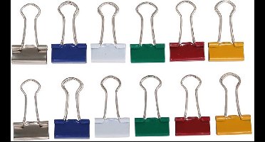 Papierklem Foldback MAUL 213, 19 mm, 12 st