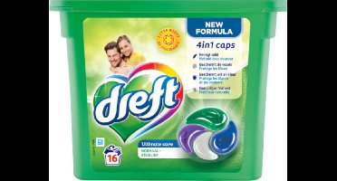 Dreft Wasmiddel Capsules Ultimate Care 16 stuks