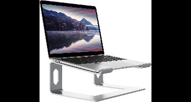 Laptop Stand for Desk Ergonomic Aluminum Riser Holder - Detachable Metal Laptops Lift - PC Cooling Mount - 10 to 15.6 Inch Notebook Silver