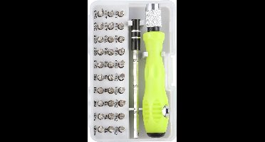 FOLQON - multifunctionele schroevendraaier - geschikt voor reparaties van o.a. telefoons, laptops, brillen, horloges en tablets - 32-in-1