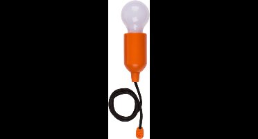 Out of the Bluetreklamp LED licht - kunststof - oranje - 15 cm - met koord van 90 cm