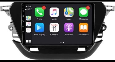 Navigatiesysteem auto met scherm - autoradio geschikt voor CarPlay en Android auto - bluetooth radio - geschikt voor Opel Corsa 2020-2023