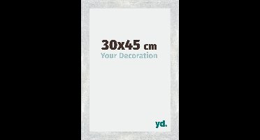 Your Decoration - Fotolijst 30x45 cm - MDF - Zilver Glanzend Vintage - Mura