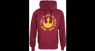 Uniseks Hoodie Star Wars May The Force Be With You Bordeaux - L
