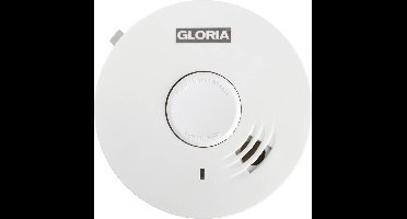 Gloria R-10 Rookmelder Incl. batterij (10 jaar) werkt op batterijen (Ø x h) 104 mm x 40 mm