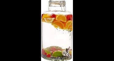 HANOO Drankdispenser / Limonadekan XL - Glas - 8L