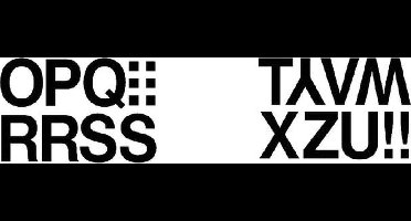 Etiket herma 4188 33mm letters o-z zwart 16st | 10 stuks