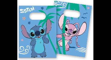 Procos Stitch cadeau zakjes - Papieren uitdeelzakjes voor kinderfeestje