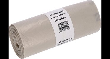 Afvalzak cleaninq 90x120cm rcycld t80 190l transp | 10 stuks