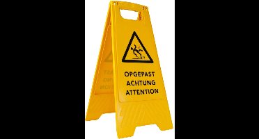 Waarschuwingsbord gladde vloer