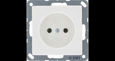 Jung AS500 wandcontactdoos enkel wit