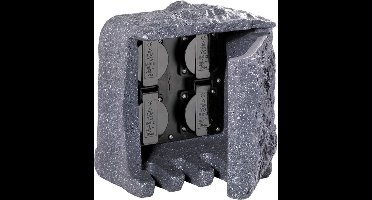 Trio STECKDOSEN - Buiten stekkerdoos - Grijs