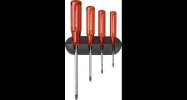 PB Swiss Tools Schroevendraaierset classic PH 4 delig in wandhouder