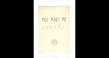 Depesche Fotolijst Compliment Smile 5 X 7 Cm Hout Wit