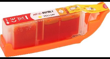 ABC huismerk inkt cartridge geschikt voor Canon 571XL CLI-571XL geel voor Canon Pixma MG-5700 MG-5750 MG-5751 MG-5752 MG-5753 MG-6850 MG-6851 MG-6852 MG-6853 MG-7700 MG-7750 MG-7751 MG-7752 MG-7753