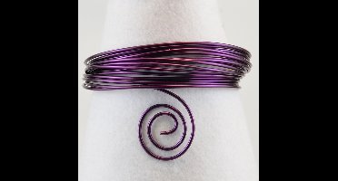 Vaessen Creative Aluminium Draad - 2mm - 50m - Aubergine