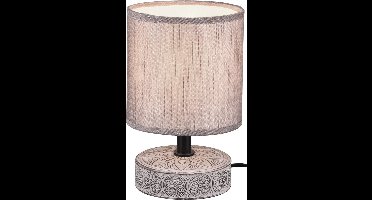 LED Tafellamp - Torna Maria - E14 Fitting - Rond - Mat Bruin - Keramiek