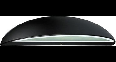 LED Tuinverlichting - Buitenlamp - Assato - Wand - Aluminium Mat Zwart - 3W Natuurlijk Wit 4100K - Ovaal